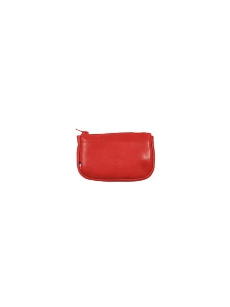 Frandi 262/03 - CUIR CLASSIQUE - ROUGE frandi-classic-porte monnaie zip plat porte-monnaie-femme