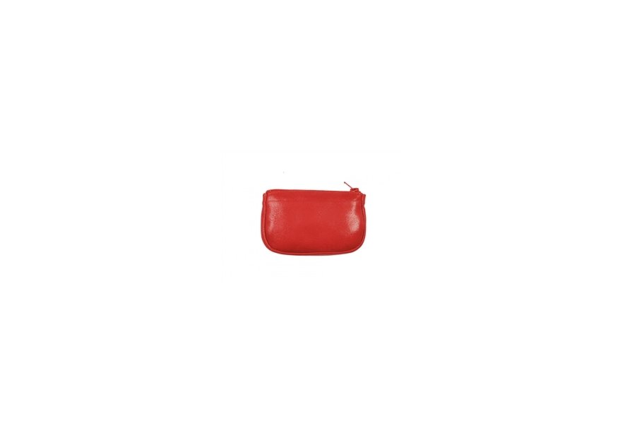 Frandi 262/03 - CUIR CLASSIQUE - ROUGE frandi-classic-porte monnaie zip plat Porte-monnaie
