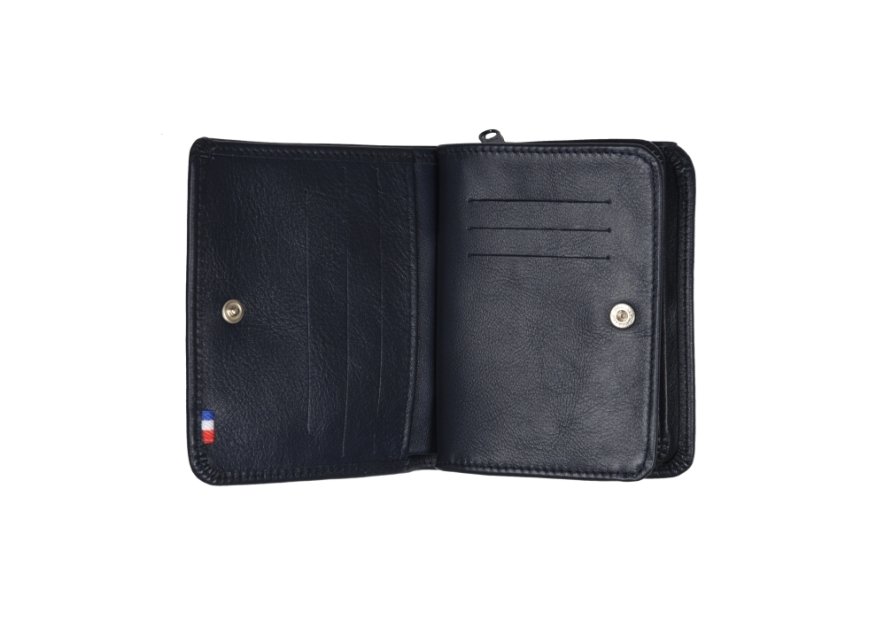 Frandi 273/03 - CUIR CLASSIQUE - MARINE frandi-colors-porte monnaie billet femme m Portefeuilles