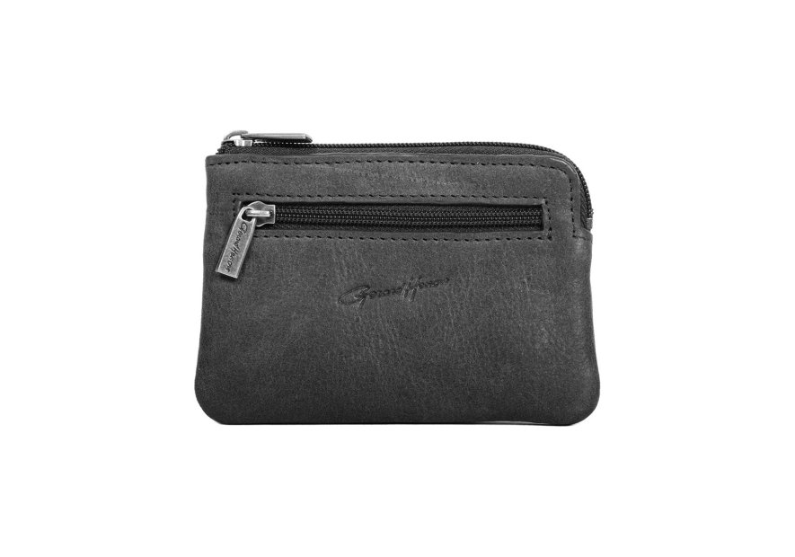 Gerard Henon 33476 - CUIR DE VACHETTE - NOIR  porte monnaie et clefs vintage Porte-monnaie