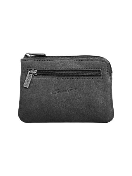 Gerard Henon 33476 - CUIR DE VACHETTE - NOIR  porte monnaie et clefs vintage Porte-monnaie