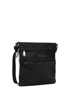 Lancaster 500220 - NYLON ET CUIR - NOIR lancaster-basic sport-trotteur plat extensible