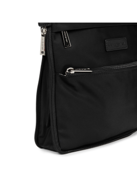 Lancaster 500220 - NYLON ET CUIR - NOIR lancaster-basic sport-trotteur plat extensible