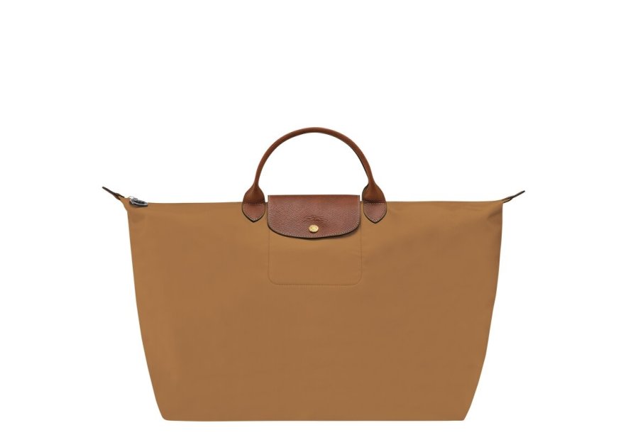 Longchamp 1625089 - NYLON ET CUIR - CHAMOI sac de voyage m le pliage original Sacs de voyage