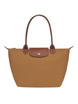 Longchamp 2605089 - NYLON ET CUIR - CHAMOI sac cabas m le pliage n'est pas format a4 shopping