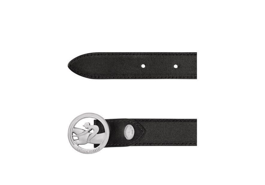 Longchamp 40081HFK - CUIR DE VEAU - NOIR - ceinture femme la médaille Ceintures