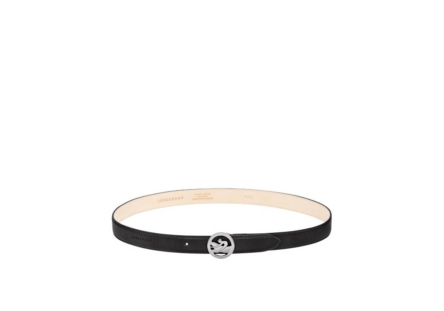 Longchamp 40081HFK - CUIR DE VEAU - NOIR - ceinture femme la médaille Ceintures