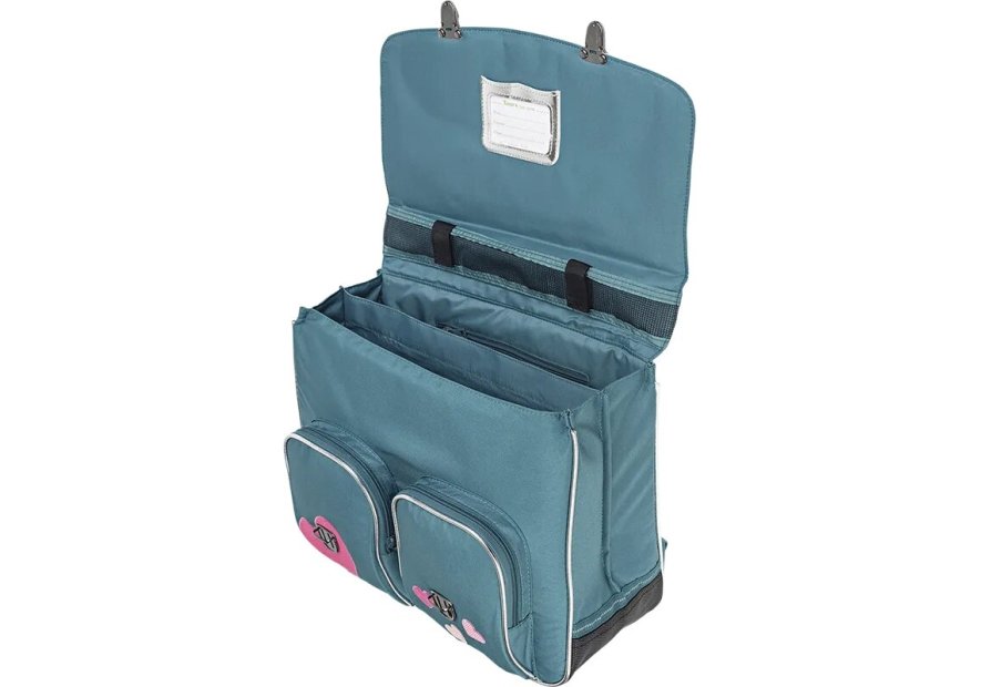 Tann's 442 - POLYESTER RECYCLÉ - MAELLE cartable 38cm 2 soufflet timéo bleu Cartables enfant