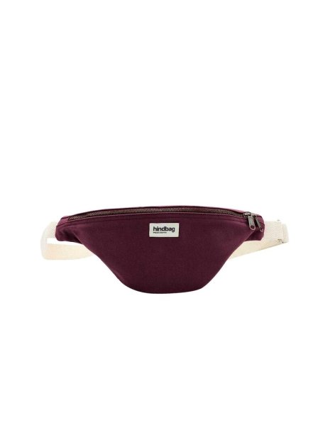 hindbag OLIVIA - COTON BIO - PRUNE sac banane olivia sacs-a-mains