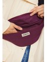hindbag OLIVIA - COTON BIO - PRUNE sac banane olivia sacs-a-mains