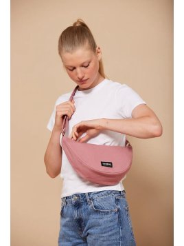 hindbag ANDREA - COTON BIO - BLUSH sac bandoulière demi lune andrea hindbag Sac business