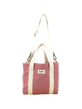 hindbag LOUISE - COTON BIO - BLUSH sac mini cabas louise Sac business