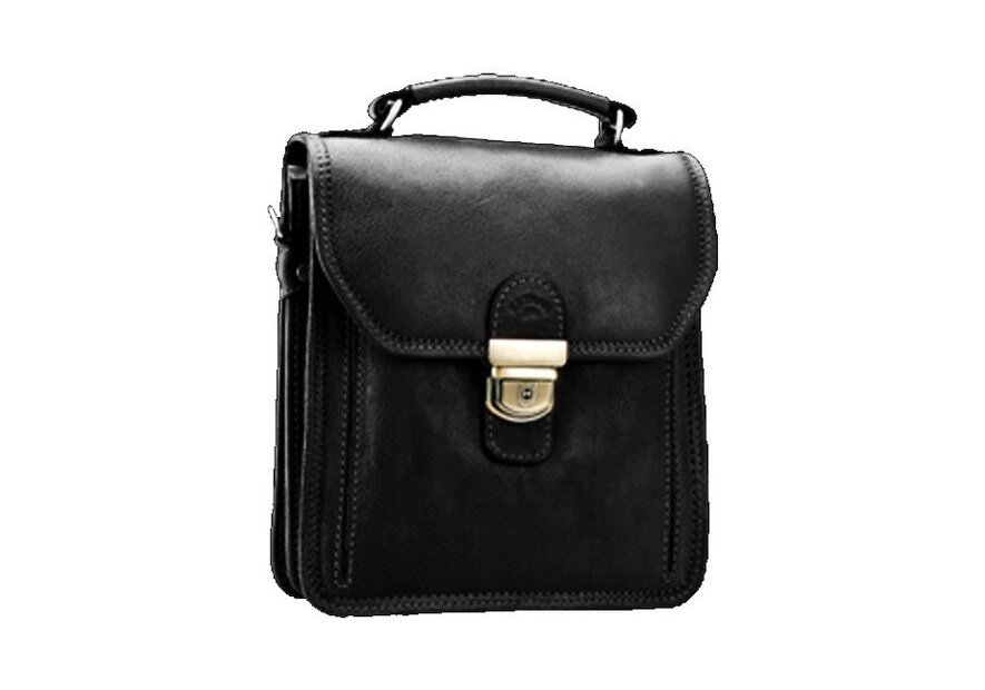 Katana 31019 - CUIR DE VACHETTE - NOIR sac homme audace taille m Sacs bandoulière/Sacoches