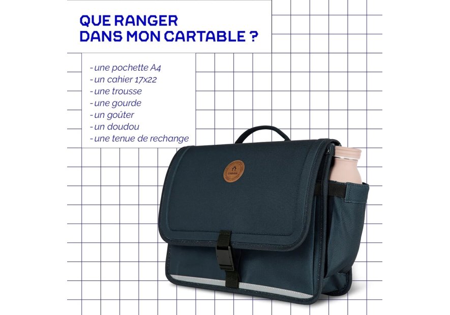 Cabaïa SCHOOL BAG S - POLYESTER RECYCLÉ cartable 35cm cartable Scolaire