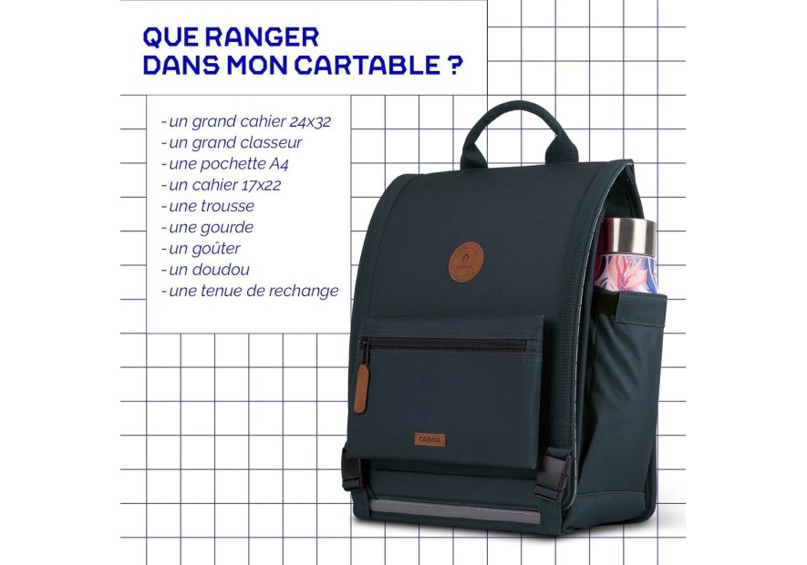 Cabaïa DISCOVER M - POLYESTER - REYKJAV sac à dos scolaire m cartable Scolaire