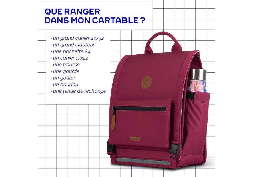 Cabaïa DISCOVER M - POLYESTER - MATERA sac à dos scolaire m cartable Scolaire