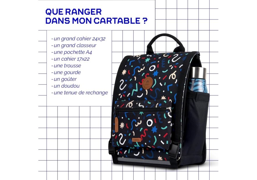 Cabaïa DISCOVER M - POLYESTER - BERLING sac à dos scolaire m cartable Scolaire