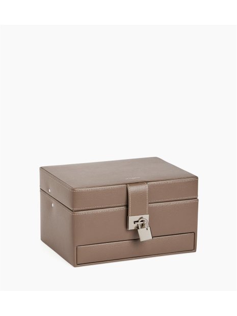 Le Tanneur TBJ7325 - CUIR DE VACHETTE - TAU coffret bijoux ouverture automatique m coffret-bijoux