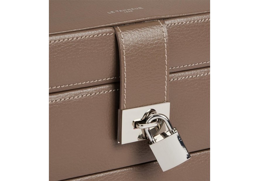Le Tanneur TBJ7325 - CUIR DE VACHETTE - TAU coffret bijoux ouverture automatique m Coffrets à bijoux