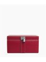 Le Tanneur TBJ7323 - CUIR DE VACHETTE - GRE grand coffret bijoux miroir coffret-bijoux