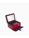 Le Tanneur TBJ7323 - CUIR DE VACHETTE - GRE grand coffret bijoux miroir coffret-bijoux