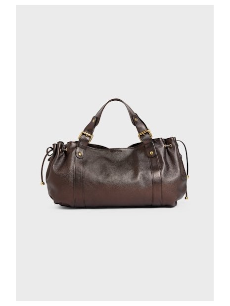 Gerard Darel 24H/446 - CUIR DE CHEVRE - BRUN sac porté main 24 heures sacs-a-mains