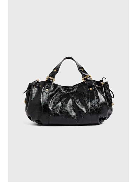 Gerard Darel 24H/417 - CUIR DE VACHETTE - NOI sac à main en cuir Sac business