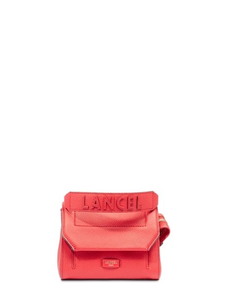 Lancel A09221 - CUIR DE VACHETTE - ROUG lancel-ninon-sac à rabat s sacs-a-mains