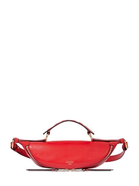 Lancel A12527 - CUIR DE VACHETTE - ROUG sac banane lancel origami sacs-a-mains
