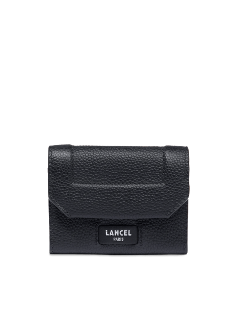 Lancel A13179 - CUIR DE VACHETTE - NOIR porte monnaie/ cartes compact porte-monnaie-femme