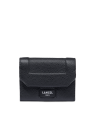 Lancel A13179 - CUIR DE VACHETTE - NOIR porte monnaie/ cartes compact porte-monnaie-femme