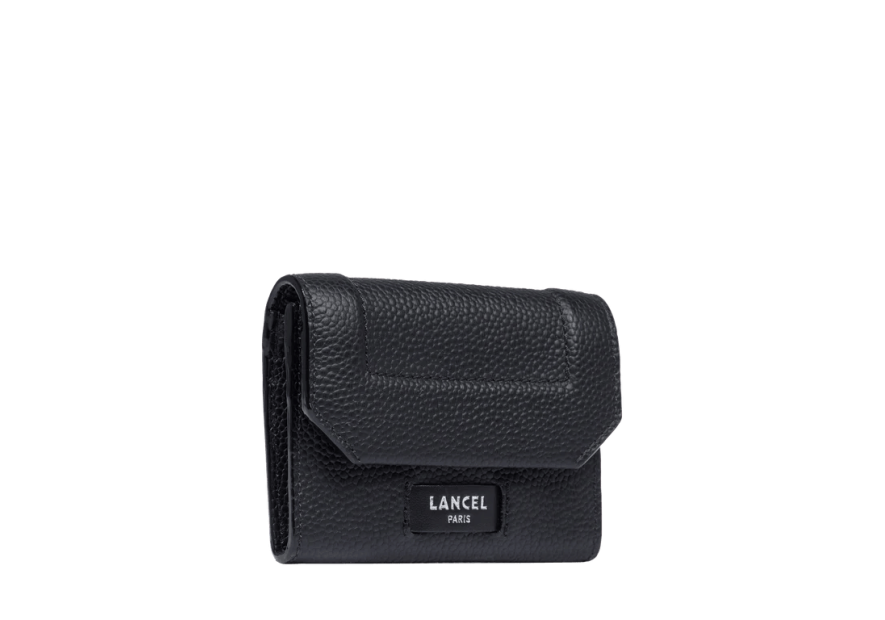 Lancel A13179 - CUIR DE VACHETTE - NOIR porte monnaie/ cartes compact Porte-monnaie