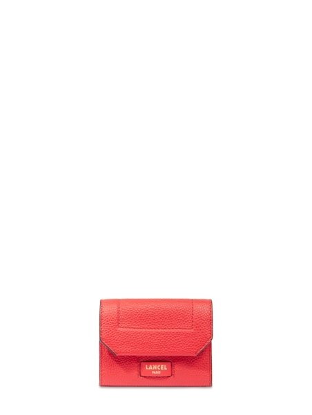 Lancel A13179 - CUIR DE VACHETTE - ROUG porte monnaie/ cartes compact Porte-monnaie