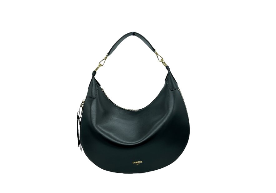 Lancel A13314 - CUIR DE VACHETTE - NOIR sac hobo m origami Sac business