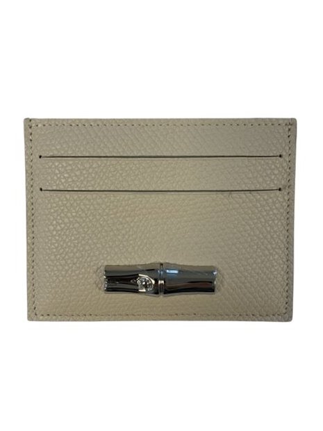 Longchamp 3218HFP - CUIR DE VACHETTE - PAP porte cartes roseau pcartes-credit