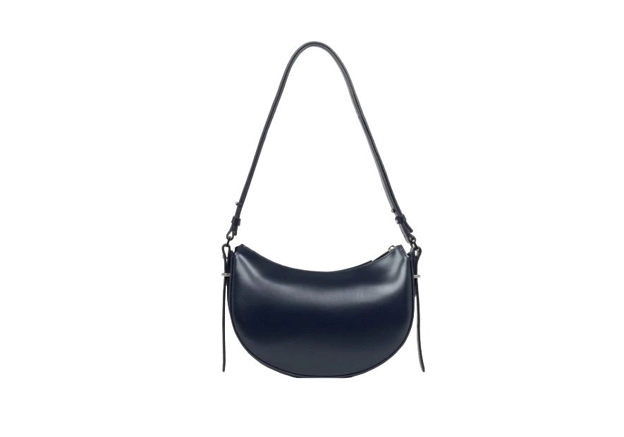 Lancaster 433-28 - REFENTE CUIR VACH. - BL sac demi lune suave s Sac porté travers