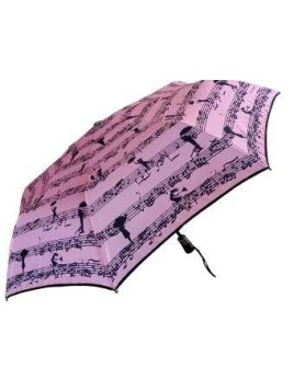 Guy De Jean GDJ 3443 - POLYESTER - ROSE parapluie femme pliant automatique musique Petite maroquinerie