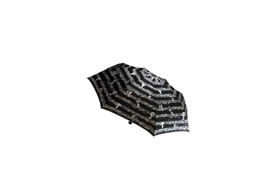 Guy De Jean GDJ 3443 - POLYESTER - NOIR parapluie femme pliant automatique musique Petite maroquinerie