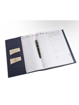 Atelier de la forêt 29-33 - CUIR DE VACHETTE - MARIN agenda bureau président Accessoires