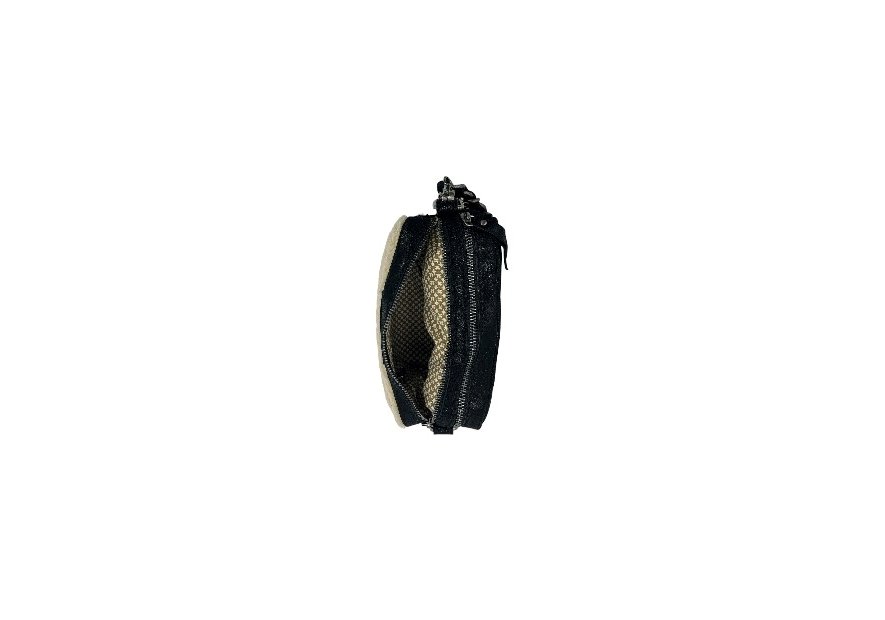 Mila Louise MAMA T - LAINE/CUIR - NOIR sac trotteur shearling mama Sac business