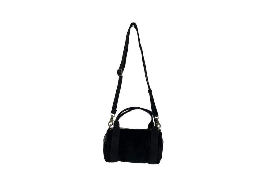 Mila Louise BEE VFR - TOILE/CUIR - NOIR mini sac polochon bee Sac business