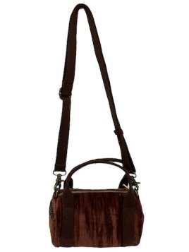 Mila Louise BEE VFR - TOILE/CUIR - COGNAC mini sac polochon bee Sac business