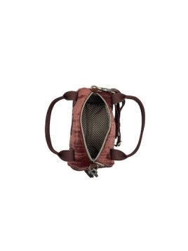 Mila Louise BEE VFR - TOILE/CUIR - COGNAC mini sac polochon bee Sac business