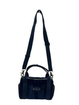Mila Louise BEE VFR - TOILE/CUIR - ENCRE BLE mini sac polochon bee Sac business