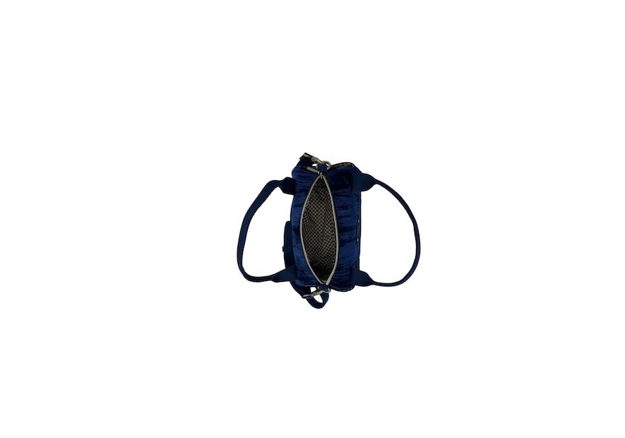 Mila Louise BEE VFR - TOILE/CUIR - ENCRE BLE mini sac polochon bee Sac business