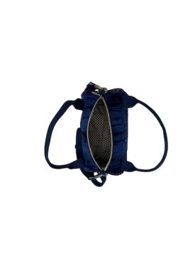 Mila Louise BEE VFR - TOILE/CUIR - ENCRE BLE mini sac polochon bee Sac business