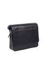 Gerard Henon 5273 - CUIR DE VACHETTE - NOIR - Grande Besace sac-business