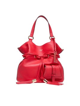 Lancel A10110 - CUIR DE VACHETTE - ROUG Premier flirt M de Lancel - Sac seau Sac business