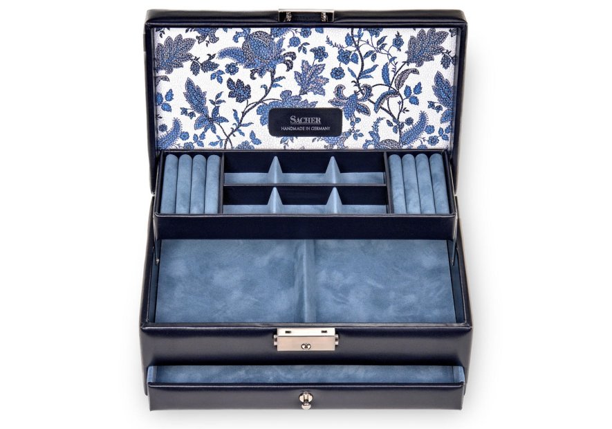 sacher 34.501 - POLYURÉTHANE - NAVY coffret bijoux helen Coffrets à bijoux