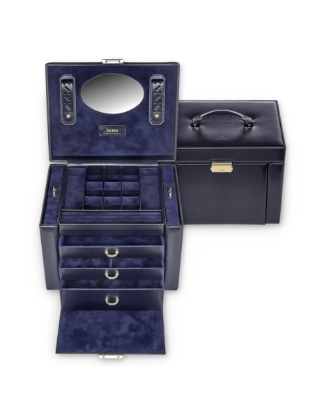 sacher 88.301 - CUIR - NAVY coffret à bijoux xxl marta accuro Coffrets à bijoux
